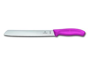 Victorinox SwissClassic Brotmesser mit Wellenschliff Pink