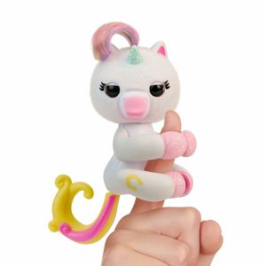 Bizak Fingerlings Bizak Einhorn Lulu mit mehr als 70 Geräuschen und Reaktionen, kämmbares Fell, mit Glitzer (61850005) BIZAK