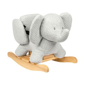 Nattou Schaukeltier Elefant Tembo, Baumwolle, 60 x 30 x 45 cm, Grau