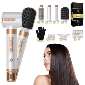 Fleau Beauty Hairwrap Multistyler - PRO Edition + Wärmehandschuh - Glätteisen - Lockenstab - Airstyler - Föhnbürste - Lockenbürste - Haartrockner - Haarstyler - 7 in 1 Set