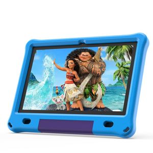 Lipa WQ01 Kinder Tablet Blau 10,1 Zoll - Kindertablet ab 3 Jahren - Kids Tablet - 64 GB Speicher - 3 GB Arbeitsspeicher - Großer Bildschirm - Mit vorinstallierter Spiele-Software - Play Store - Einstellbarer Kinderschutz - Spezieller IPS-Bildschirm mit Augenschutz - Mit Stoßfänger