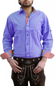 Trachtenhemd für trachten lederhosen freizeit Hemd kariert, Größe:XL
