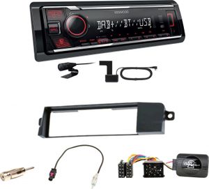 Kenwood KMM-BT407DAB Bluetooth Digitalradio Einbauset für BMW 3er E46