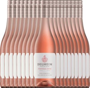 VINELLO 18er Weinpaket -  Delheim Pinotage Rosé 2022 - Delheim