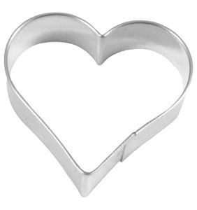 BIRKMANN Ausstechform Herz, 6,5 cm, Weißblech, mit brilliantem Glanz, handgelötet, 130104