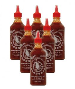 6er-Pack FLYING GOOSE Sriracha (6x 455ml) | sehr scharfe Chilisauce | Superscharf