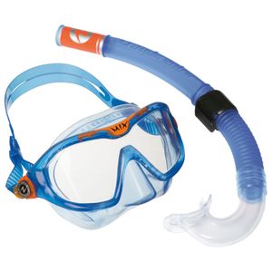 AquaLung Sport Combo Mix Schnorchelset für Kinder, Farbe:blau