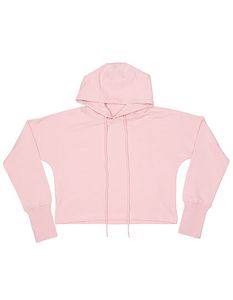 Mantis Damen Cropped Kapuzen Pullover Hoodie M140 soft pink S