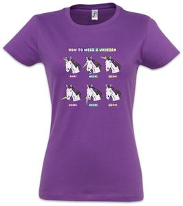 Urban Backwoods How To Wear A Unihorn I Damen T-Shirt, Größe:XS