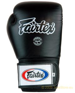 Fairtex Boxhandschuhe Leder Tight Fit (BGV1), Schwarz 12 Unzen