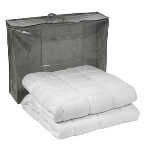 sleepling - Gewichtsdecke 6 kg, Entspannungsdecke gegen Stress und Schlafstörungen, Kassettendecke mit Glasperlenfüllung, 135 x 200 cm, weiß