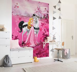 Komar Fototapete "Sleeping Beauty", pink, 184 x 254 cm