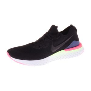 Nike Herrenschuhe Epic React Flyknit Laufschuh Textil Schnürsenkel BQ8928-A-E, Größe Nike Herren Schuhe:44.5, Farbe Nike:BLACK/BLACK-SAPPHIRE