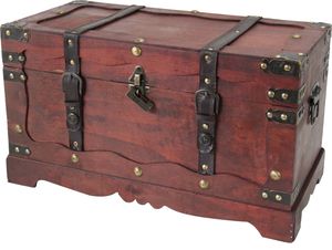 HMF 6400-150 Schatztruhe mit Schloss, Frankreich, 50 cm