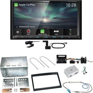 Kenwood DNX-7190DABS Android Auto DVD Einbauset für Citroen C2 C3 Berlingo Jumpy