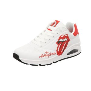 Skechers Herren Uno ROLLING STONES SINGLE! Sneaker 183102 Weiß, Schuhgröße:42 EU