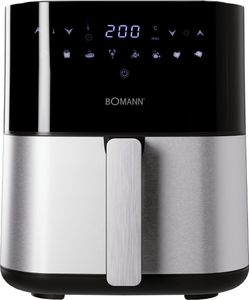Bomann® Heißluftfritteuse XXL - 5L Fritteuse | Heißluft für fettfreies frittieren | 360° Air-Flow |Heißluft-Friteuse mit Touchscreen  | FR 6069 H CB