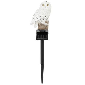 HI LED solární zahradní světlo Owl White