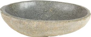Vogeltränke Naturstein Garten frostfest + UV-beständige Modell -Saluopa- Tränke Wasserschale Wassertränke f. Vögel u. Insekten Stein Vogel Schale Trinkstein Flussstein frostsicher Gartentränke bis ca. 35 cm S1