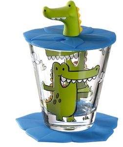 Leonardo Kinderglas Set Bambini Krokodil 215 ml - 3-teilig