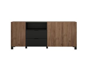 Sideboard Anrichte Kommode Schrank Eiche Kraft Kendo 185 x 78 x 40 cm