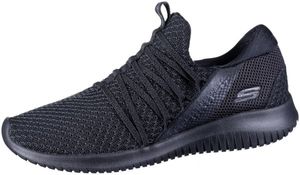 SKECHERS Ultra Flex Damen Sneakers black, Strickmaterial, Air Cooled Memory Foam Fußbett