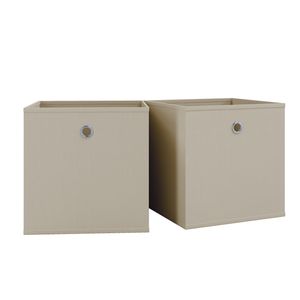 VCM sada 2 skladacích boxov skladacích boxov látkových boxov skladacích boxov policových boxov Boxas biela príroda