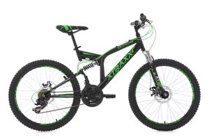 Mountainbike Fully MTB Xtraxx 24'' schwarz-grün KS Cycling