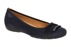 Gabor 54.166 baleríny - dámske nízke topánky - slip-on topánky modré voľný čas NEW