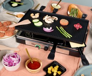 Tristar Raclette 42x23 Cm Elektrogrill Silber One Size / EU Plug 220V Silber One Size