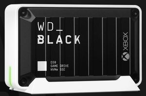 Western Digital BLACK D30 Game Drive for Xbox 1 TB (1 Monat Xbox Game Pass Ultimate) Black White
