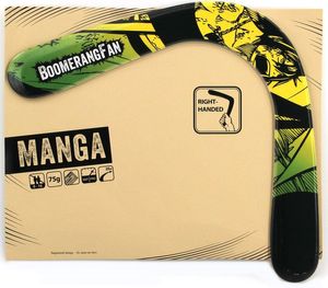 Boomerang MANGA 75 gr - Zweiflügler Bumerang für Rechtshänder