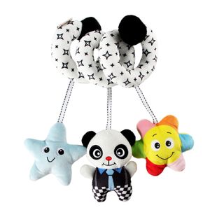 Baby Kinderwagenkette Spielzeug Panda Hängen Krippe Rassel Spirale Greiflinge Modus Babybett Spielzeug
