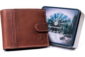 Skórzany Portfel Męski Na Karty Z Zabezpieczeniem Rfid Protect Lumarko!