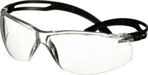 3M™ SecureFit™ 500 Schutzbrille, schwarze Bügel, Antikratz-/Anti-Fog-Beschichtung, transparente Scheibe, SF501AF-BLK-EU, 20 pro Packung