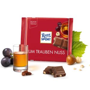 Ritter Sport Rum Trauben Nuß mit echtem leckerem Jamaika Rum 100g