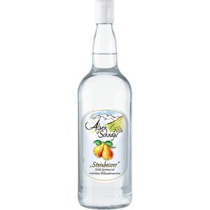 Alpenschnaps Steinbeisser Williamsbirne Obstbrand 35 Prozent 1000ml