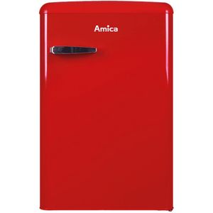 Amica - VKS 15620-1 R - Kühlschrank - Retro Design - Chili Red