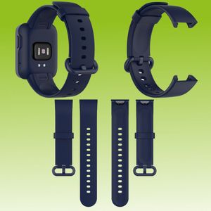 Für Xiaomi Mi Watch Lite / Redmi Watch Kunststoff / Silikon Armband Navy Blue Uhr Neu
