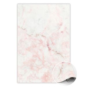 Moderner weiß-rosa Steinteppich 140x210