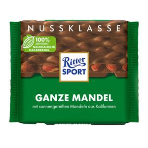 Ritter Sport Nuss Klasse ganze Mandel in Vollmilch Schokolade 100g