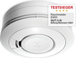 Ei Electronics Ei650 Rauchwarnmelder - Rauchmelder mit 10 Jahres Batterie - Bestnote Stiftung Warentest