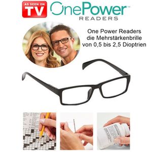 GKA Lesebrille von Dioptrien 0,5-2,5 einstellbar Power Reader Mehrstärkenbrille Flex Fit Optik Brille