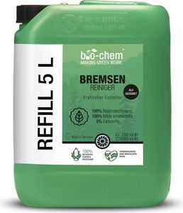 bio-chem Bremsenreiniger Set: 5 L Kanister I Für Auto, Motorrad und Fahrrad I Leistungsstarker Entfetter für Scheibenbremsen