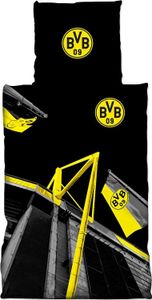 Borussia Dortmund Möbel BVB Bettwäsche Stadion, 135 x 200 cm + 80 x 80 cm Bettwäsche Bettwäsche 135 x 200 cm fball bvbdv1909