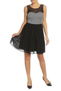 Sukienka damska Guess Houndstooth krótka na wesele S