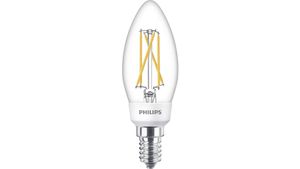 Philips LED SceneSwitch Lampe ersetzt 40W, E14, Kerze - B35, klar, 470lm, Dimmen ohne Dimmer, 1er Pack Philips LED SceneSwitch Lampe ersetzt 40W, E14, Kerze - B35, klar, 470lm, Dimmen ohne Dimmer, 1er Pack