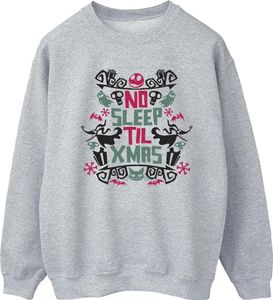 Disney - Mikina pre ženy "The Nightmare Before Christmas No Sleep Til Xmas" BI31890 (4XL) (Grau)