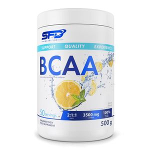 SFD BCAA Pulver 500g Zitrone 2:1:1 Aminosäuren L-Leucin L-Isoleuchin L-Valin