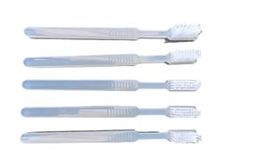 Unibrush Einmal - Zahnbürste mit Zahnpasta 10 Stück in der Farbe Grau